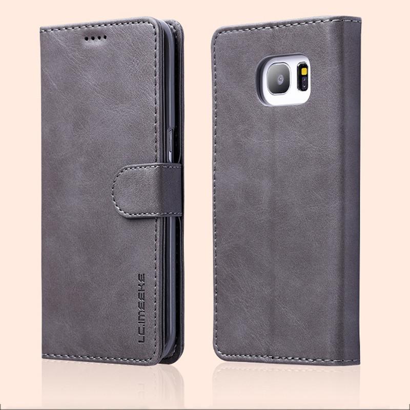 For X Iphone 6s 7 8 Plus Slim Flip Magnetic Leather Case Card Wallet Cover Stand