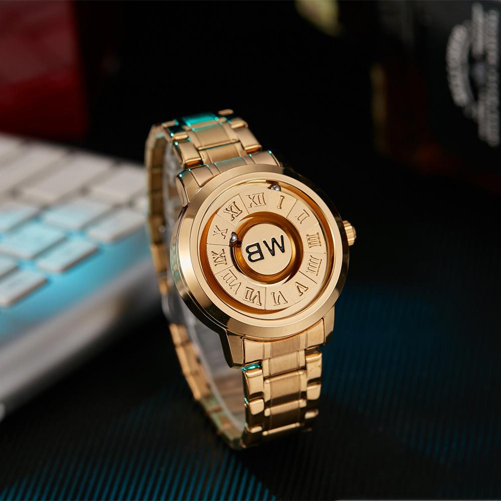Luxury Watch Men Creative Scrolling Pointer Magnetic Force Sport Watches Men quartz Chronograph Man Clock Relogio Masculino