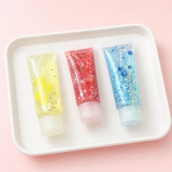 Pressure Relief Toy Stress Toothpaste Tube Toy Strawberry Blueberry Lemon Clover Squeeze Anxiety Relieving Clear Fidget Fruit