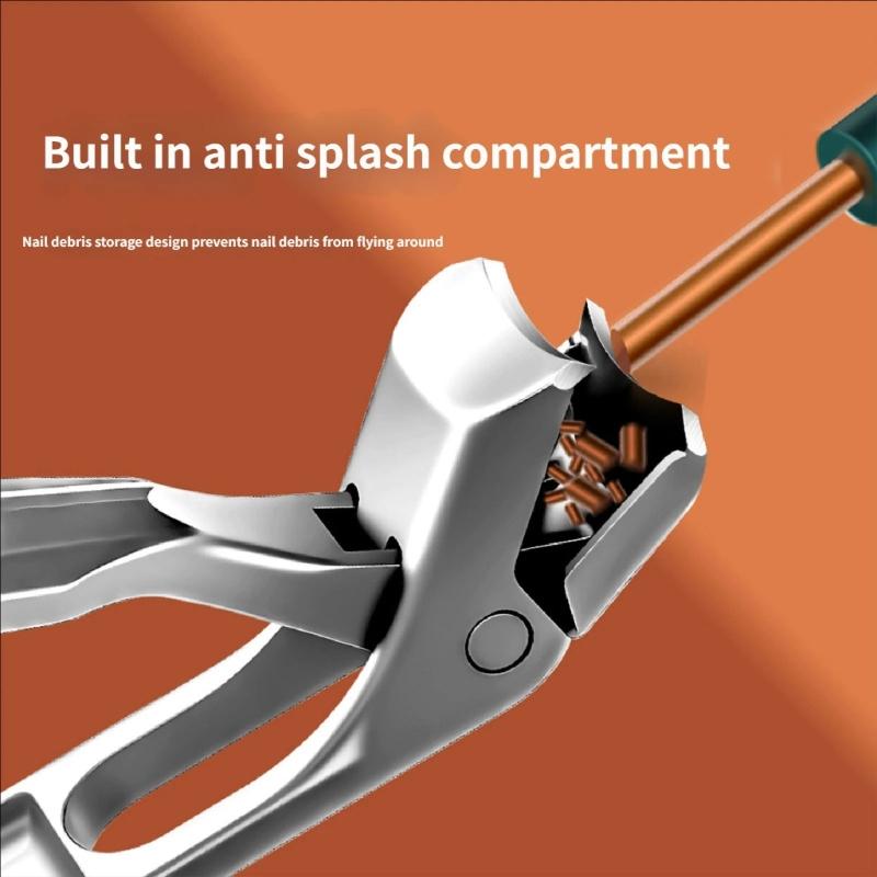Professional Steel Toenail Cutter With Smooth Sliding Mechanism Nail File For Easy Grooming Quick Nail Shaping Tool