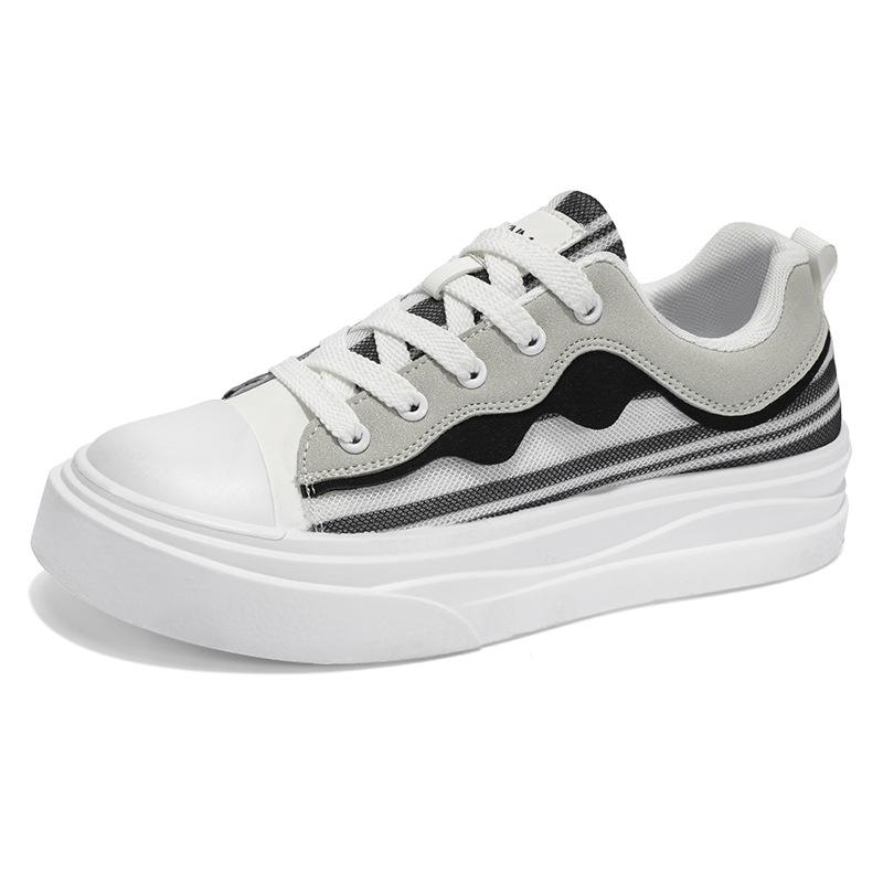 

Summer new breathable men s shoes mesh thin mesh shoes men s casual low-top board shoes sports thick-soled splicing trendy shoes 39