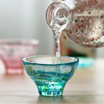 55ml Japanese Style Glass Tea Cup Heat-resistant Handmade Master Mug Crystal Glass Exquisite Japanese Sake Cups Kung Fu Teacup