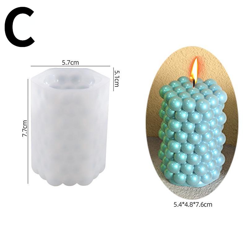 Multi-Style Geometric Bubble Ball Silicone Candle Mold Spherical Lantern Crystal Epoxy Resin Mould Decor