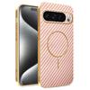 For Google Pixel 10 9 Pro XL Case Case New Electroplating Leather Carbon Fiber Fine Magnetic Ring Cover For Pixel 9A Fudna