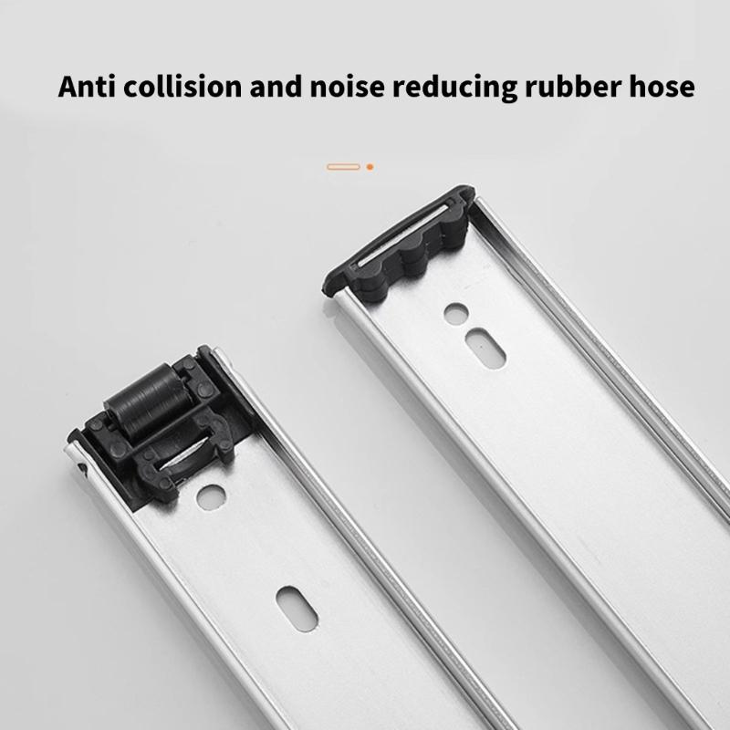 Smooth and Quiet Folding Invisible  Door Rail Cabinet Door Sliding Mechanism for Kitchen Cabinets & Living Room Storage