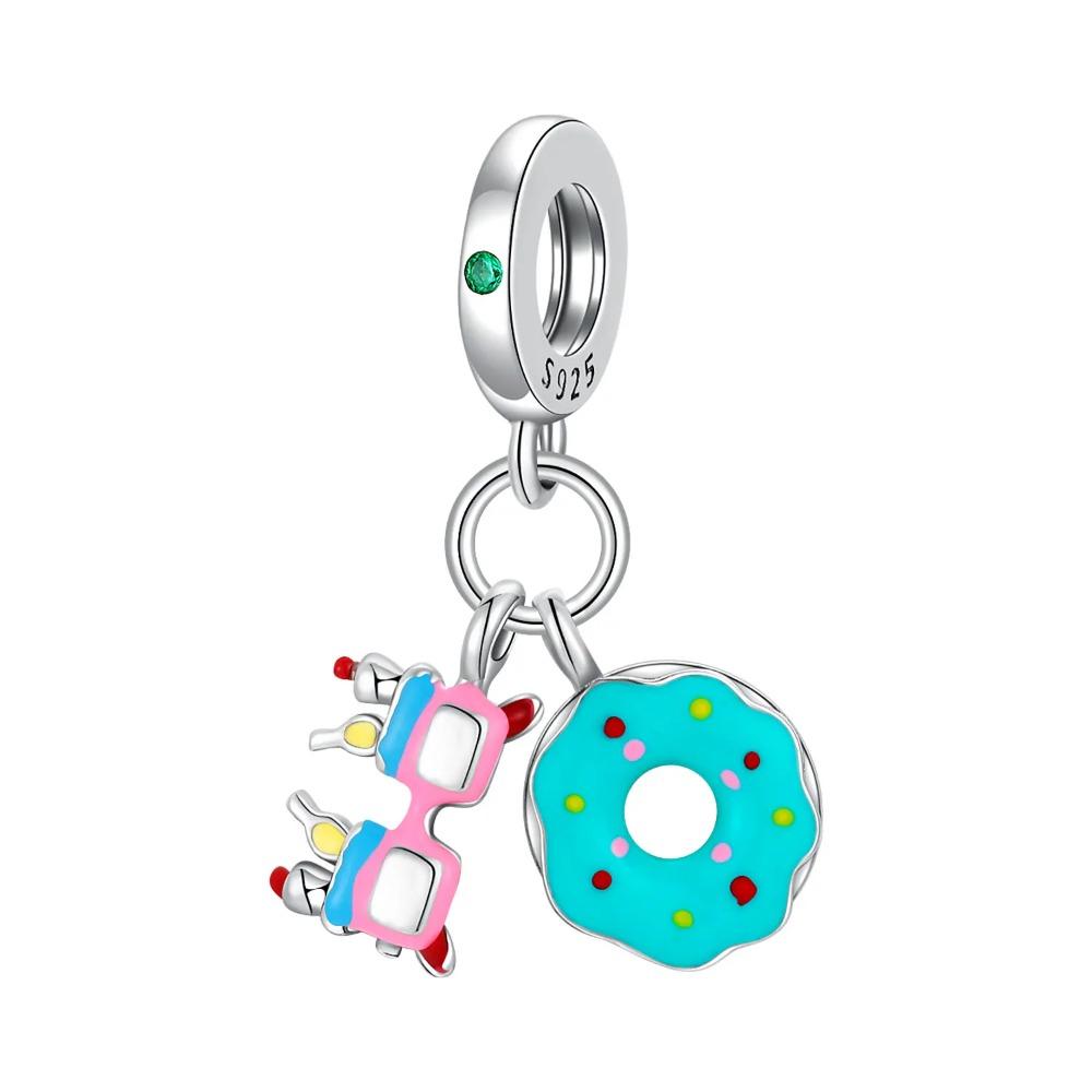 925 Silver Trinkets Charms Beads Best Friend Gift for Women Fit Original Bracelet Camera Headphones Playing Cards