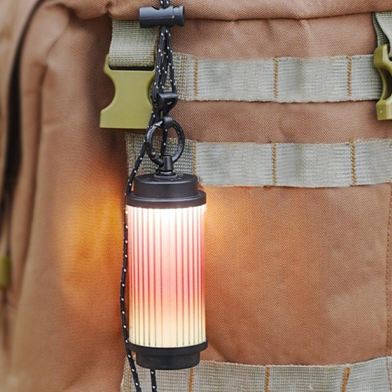 Reflective Safety Keychains Cord Glowing Safety Strap Secure Fastening Clip for Backpacks Cycling Gears
