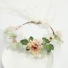 Diadema bohemia para mujer, corona floral, corona de hadas, diadema de flores para boda, guirnalda