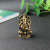 Vintage Elephant God Figure Sculpture Brass Elephant Hindu God Figurines Ganesha Statue  Cabinet