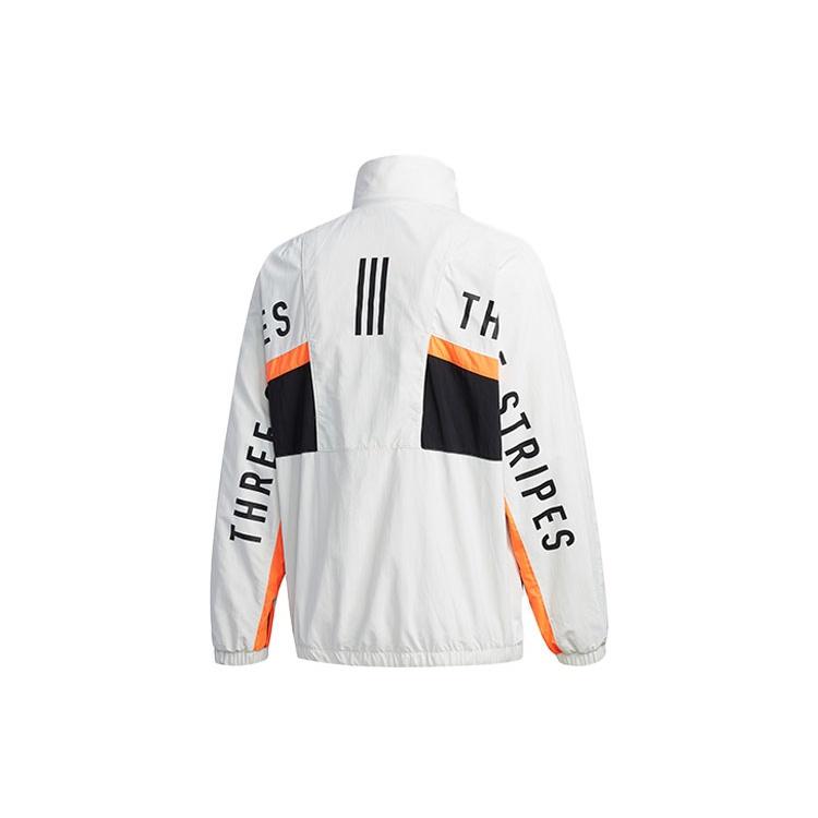 Men s adidas Mh Cb Jkt Back Alphabet Logo Printing Sports Stand Collar Jacket Autumn Gray HN8480 XS