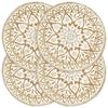 Placemats - vidaXL - 4 Pcs - White - Jute - Round 38 Cm