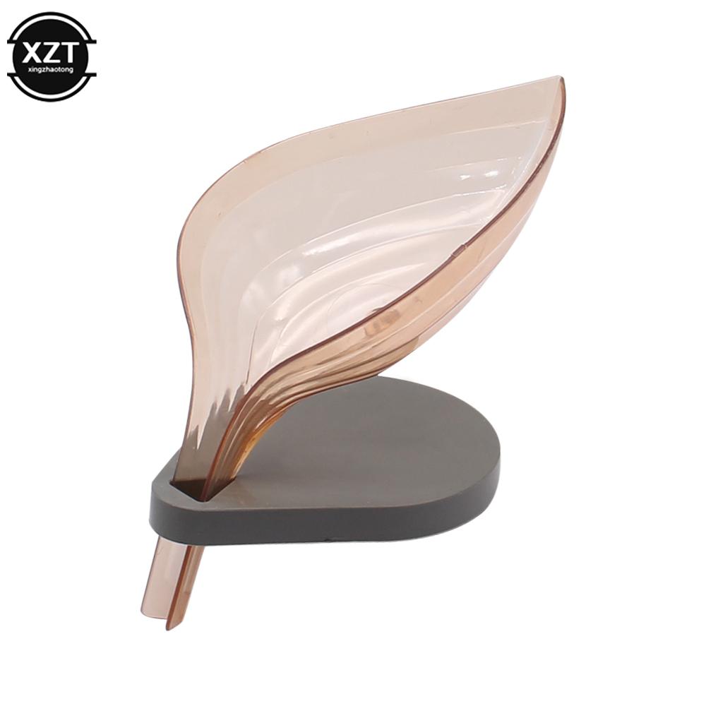 

Держатель для мыла в ванной в форме листа, Мыльница для кухонного мыла и губки, Контейнер для хранения, Нескользящий, С дренажем, Аксессуар для ванной