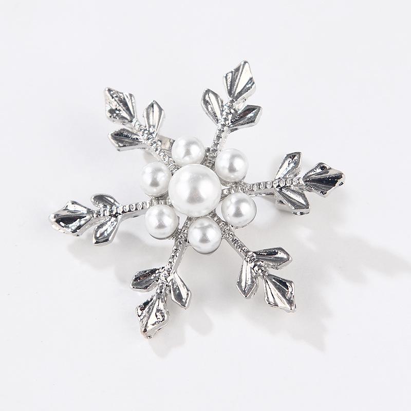 Lanhao Hot-Selling Pearl Swan Rhinestone Flower Brooch - Japanese & Korean Fashion Accessories for Women
