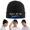 Born To Fly Flugzeugpilot Flieger Warme Strickmütze Winter Strickmütze Mütze Beanie Hip Hop Kappen für Unisex