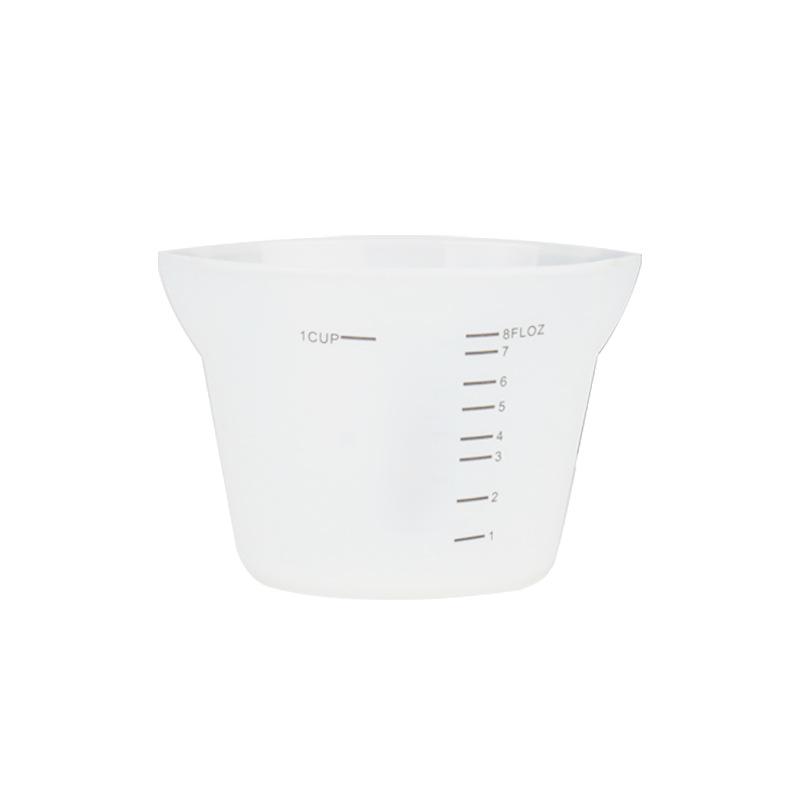 Heat-Resistant Silicone Measuring Cup Set: 125ml & 250ml - Ideal for Kitchen and Baking