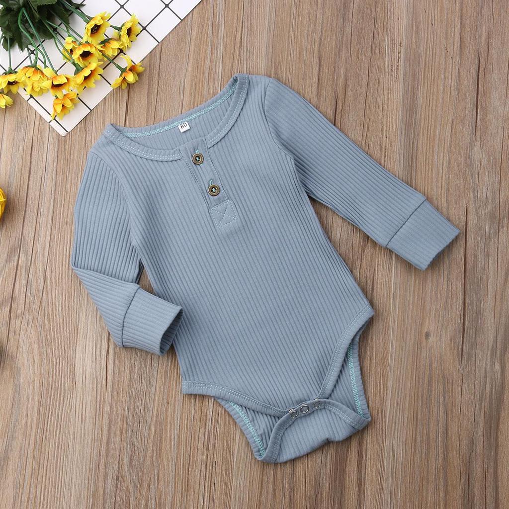 Neugeborenes Baby, Mädchen, Junge, einfarbig, Rüschen, Strampler, Bodysuit, Overall, Outfit, Kleidung, 0–24 Monate