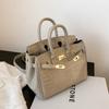 Premium Bag Fashion Crocodile Pattern Platinum Bag Portable Shoulder Messenger Trendy Women's Bag