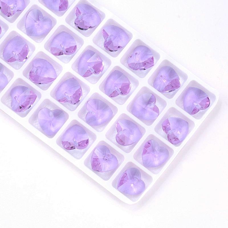 Best Quality 14mm 28pcs/pack 6228 Heart Pendant Austria Charms Crystal Heart Beads Gems for Jewelry Accessories Earring Making