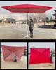 Large Outdoor Rectangular Sunshade Umbrella - Commercial Folding Awning for Courtyard