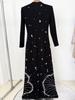 Designer Rhinestone Beaded Evening Gown - In Stock Spring 2025