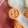 Rabbit Pattern Mooncake Stamp Plastic Mooncake Molds Cute   Baby Complementary Food