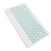 Kabellose Bluetooth Tastatur Tastenkappen Schreibmaschine Kompatibel mit Universalgerät 10in Hellgrün