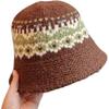 Female Knitting Bucket Hats Harajuku Bucket Hat Fishing Outdoor Panama Hip Hop Cap Men's  for Fisherman Caps Women