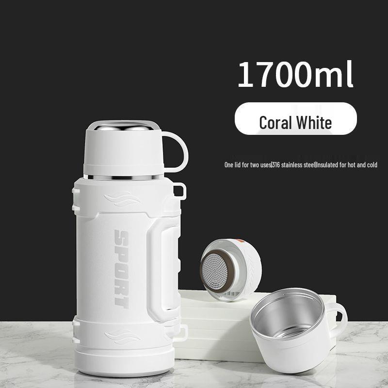 

316 Stainless Steel Insulated Water Bottle for Home & Travel, Large Capacity, Portable for Outdoor & Car Use 1700 ml Insulated
