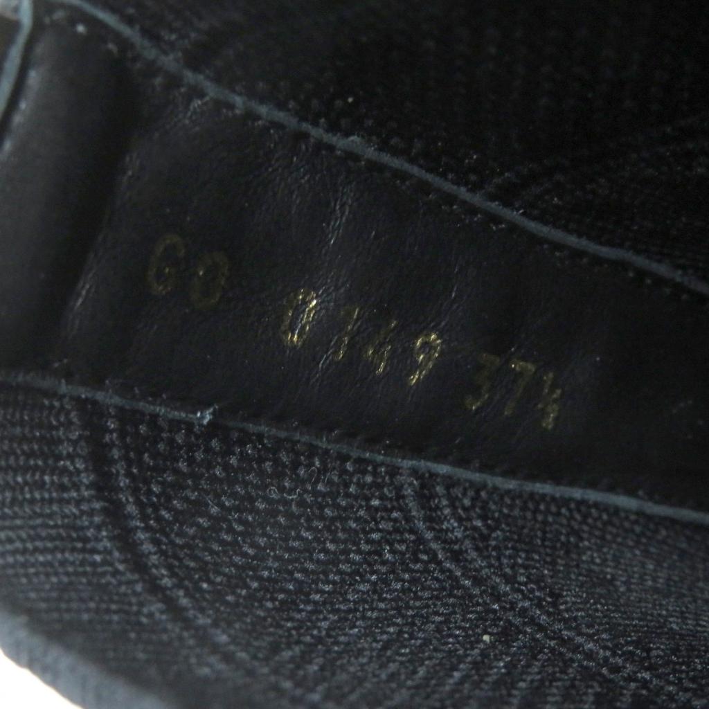 Great LOUIS VUITTON Sneakers Logo Socks Black Women 37.5 Used