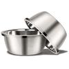 Large Stainless Steel Dog Bowls Metal Premium Bowl for Pets Sturdy and Durable Thick Smooth Metal Food and Water Dishes