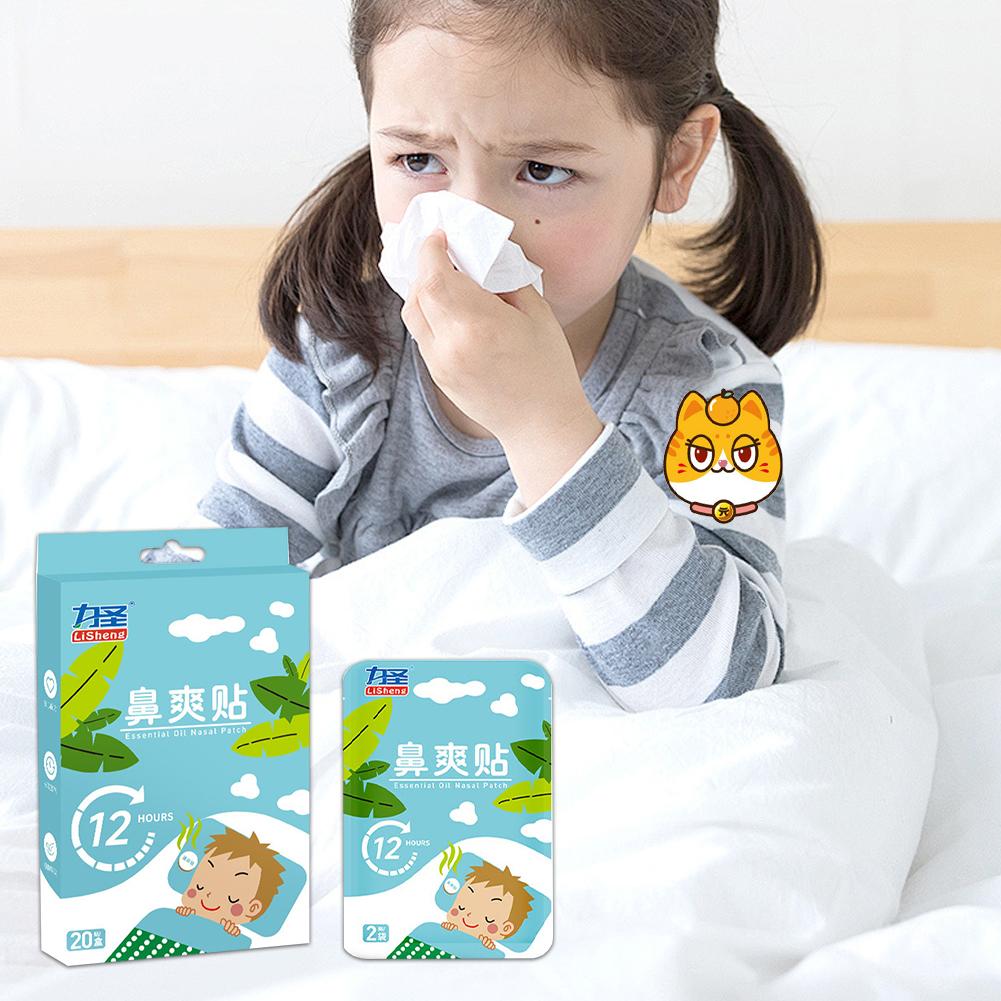 20pcs Nose Refreshing Patch Correction Lip Nose Breathing Improving Patch For Children Cartoon Night Sleep Sticker Tape