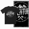 Coolmind YA006 100% Cotton Adventure Print Men T Shirt Exclusive Big Size Graphic Men Tshirt Loose Tee Shirt Men