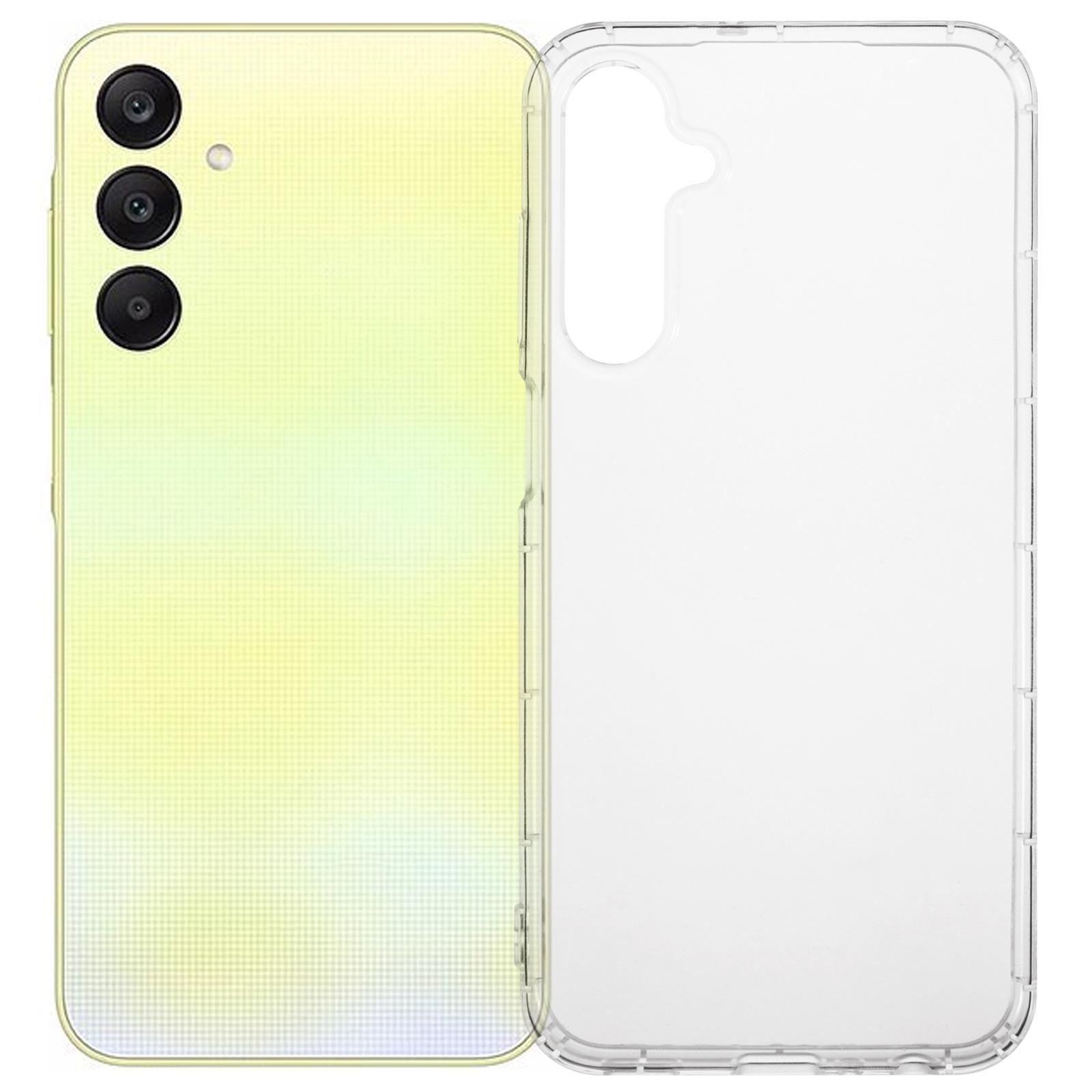 

For Samsung Galaxy A25 5G (Global) (161.0 x 76.5 x 8.3mm) Clear Case Anti-Drop TPU Phone Cover (Big Rear Lens Hole) A