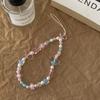 Stylish Floral Pearl Beaded Phone Lanyard for Women – Light Luxury, High-End Feel, Anti-Lost Chain