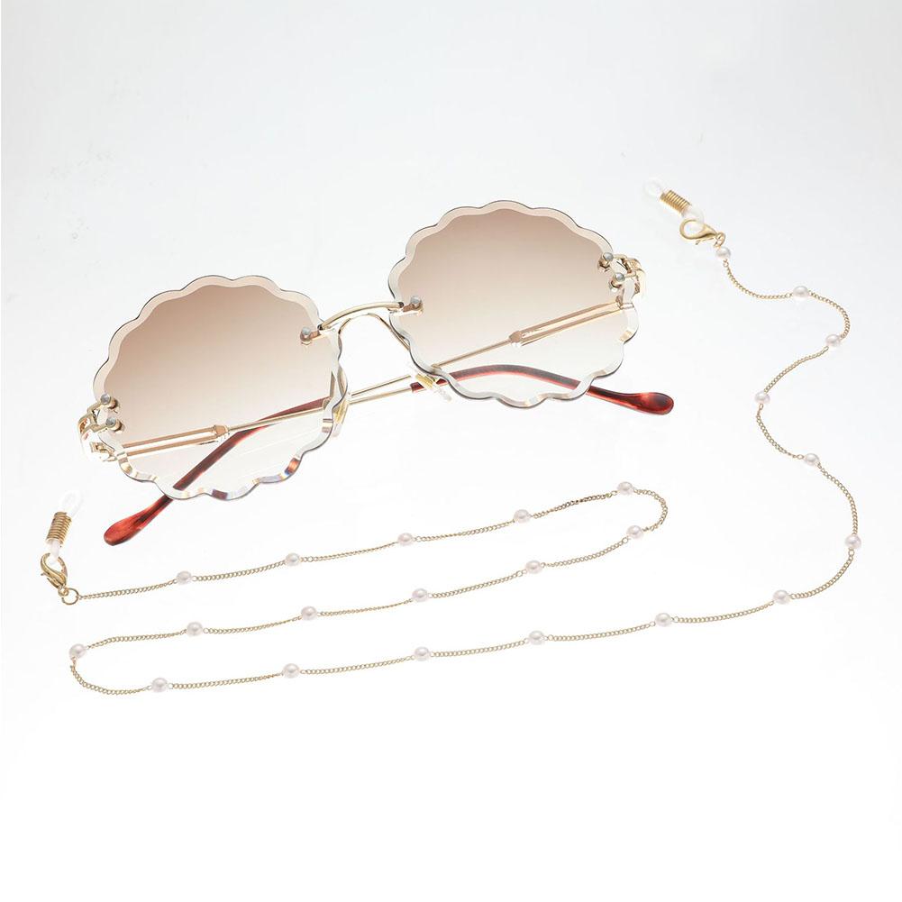 Simple Pearl Eyeglass Chain Hanging Neck Anti-falling Glasses Rope Glasses Accessories for Women