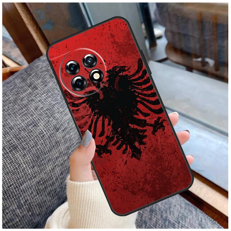 Albania Albanians Flag Case For OnePlus 13 15 13R 13T 12 12R 11 9 10 Pro 10T 8T Nord 5 CE 2 3 4 Lite N20 N30 Coque