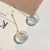 Nuovi Pendenti Orecchini in Vetro Trasparente a Sfera con Goccia d'Acqua all'Interno Coreani per Donne Ragazze Gioielli Trendy