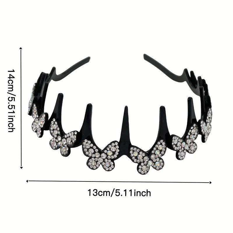 1PCS Wave Headband Female Bangs Broken Hairpin Lazy Braided Headband Simple Fairy All-match Air Non-slip Hairpin Butterfly Headband