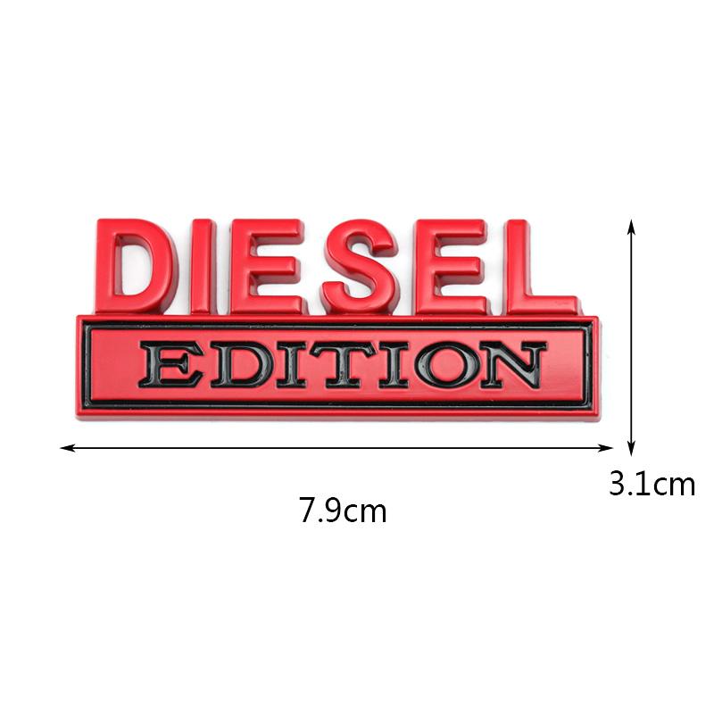 Diesel Logo Edition Emblem Badge Front Hood Grille Car Sticker for Jeep Compass Renegade Ford RS200 F150 F250 F350 Silverado RAM AF3