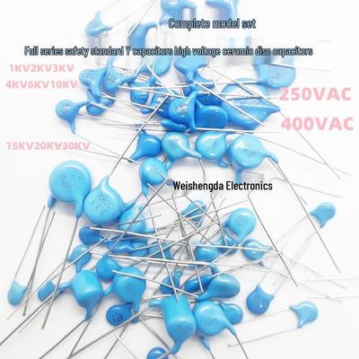 High Voltage Y Ceramic Disc Capacitor 10KV 101-103 & 250-400VAC Series