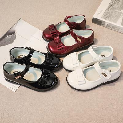 Children UK Uniform School Shoes Girls Princess Mary Janes Shoes for Party Wedding Fashion Kids Performance Shoes with Bow-knot