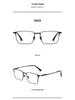 Danyang Glasses Men's Ultralight Pure Titanium Myopia Eyeglass Frames Full Rim J86037