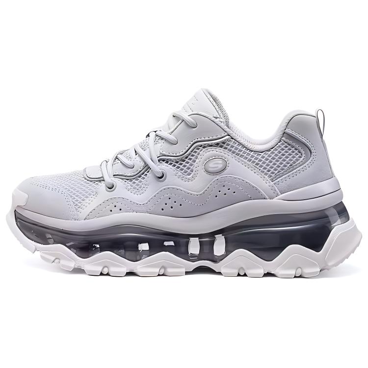 Skechers Street Blox Ткань Синтетическая кожа Удобные Дышащие Прочные Низкие Папины кроссовки Женская кроссовка Светло-лиловый 177935-LAV 37