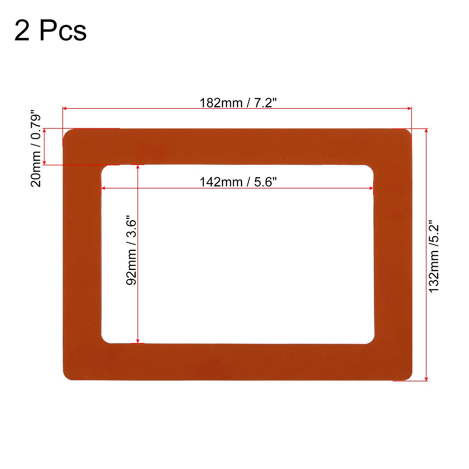 

Магнитная фоторамка, 2 шт. Магнитная фоторамка Держатель для фотографий Вмещает фотографии 5x7 дюймов для холодильника Металл Дом Офис оранжевый