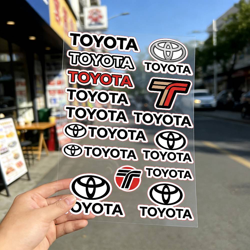 FOR TOYOTA TRO GR Long Lasting Waterproof Reflective Sticker Scratch Conceal Fit Motorcycle Car Helmet Fridge Water Cup Decals