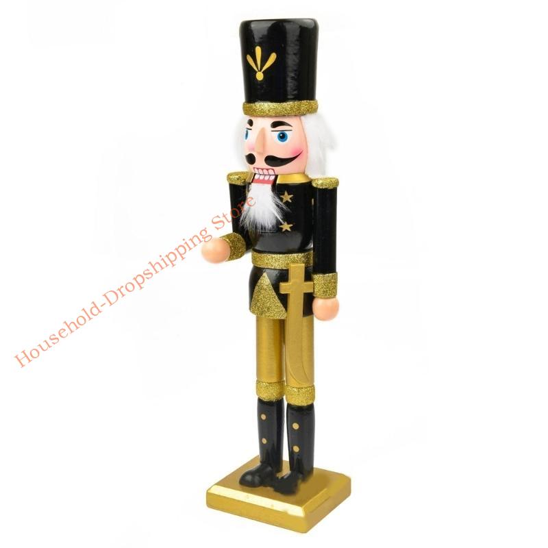 85AD Christmas King Nutcrackers Soldier Doll Ornament Craft for Festival Holiday