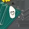 10pcs Soft Clay Thickness Flattening Ruler Rolling Pad Flattening Tool DIY Handicraft Auxiliary 2/3/4/5/6mm Clay Rolling Tool