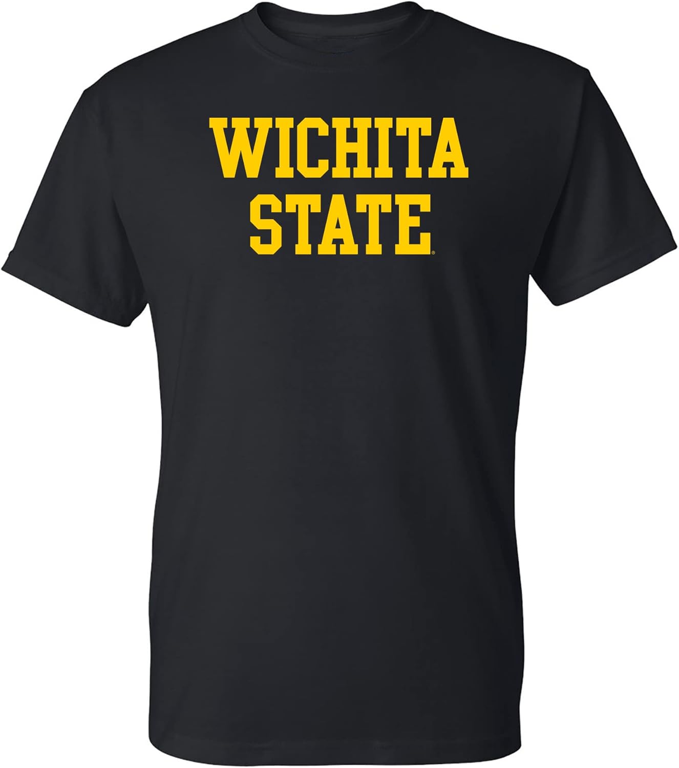 Базовая Блочная Футболка Wichita State Shockers, Цвет Команды, Колледж, Университет S разноцветный