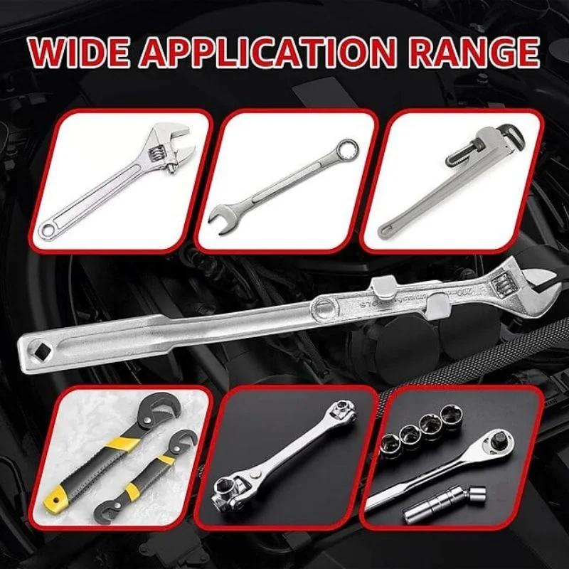Universal Wrench Extender Tool Bar Wrench Extender for 1/2 Inch Drive Breaker Bars 21mm Hex Drive Universal Wrench Extender