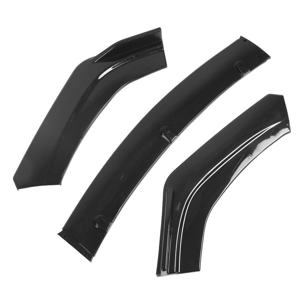 3pcs Front Bumper Lip Splitter Spoiler Anticollision Rainproof Universal Body Parts for Car